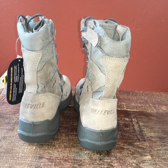 NWT Belleville 610Z ST Hot Weather Side Zip Steel Toe Tactical Boot Mens 6 Sage - Picture 4 of 13